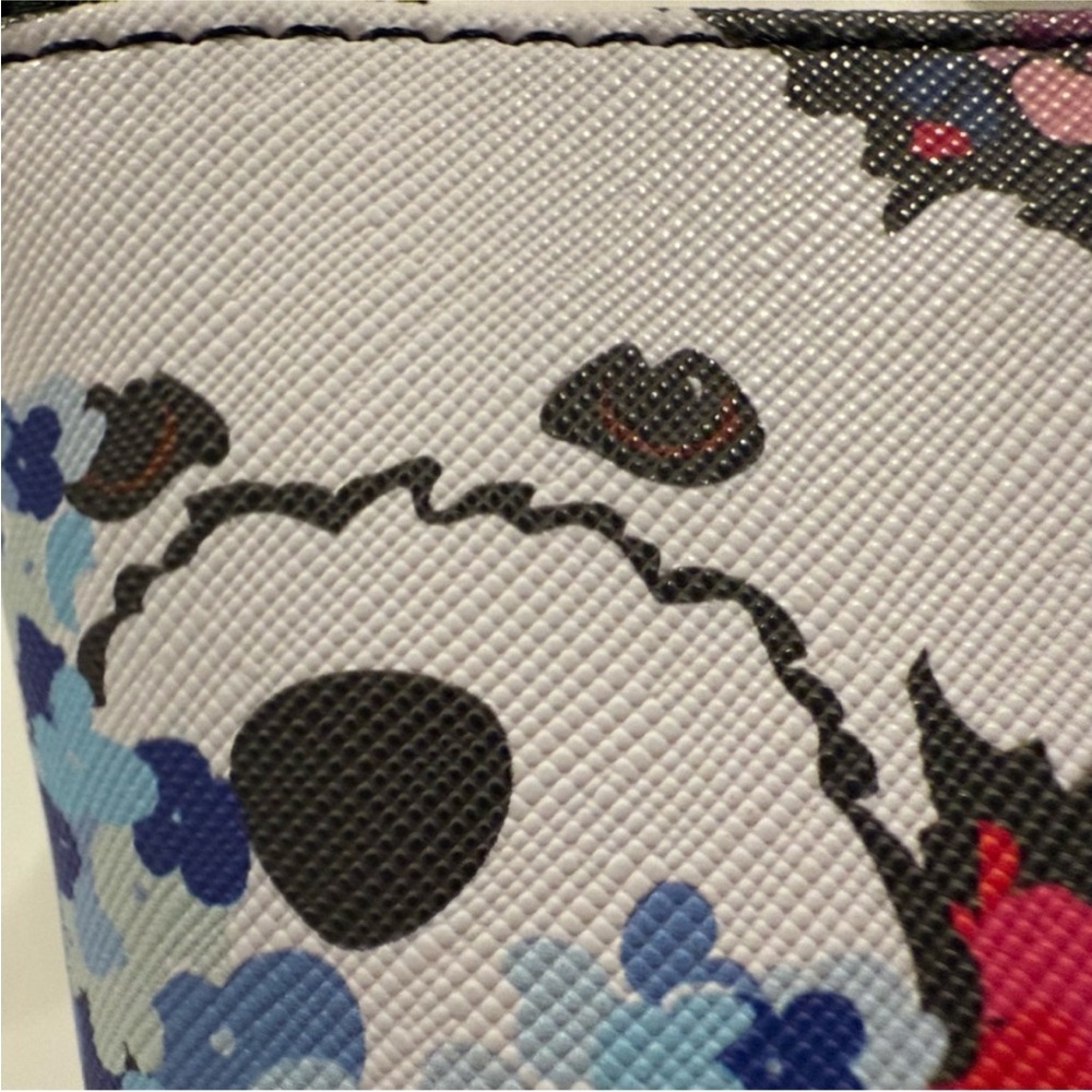 NWT Marc Tetro Floral Dog Cosmetic Case Makeup Bag - Picture 5 of 9